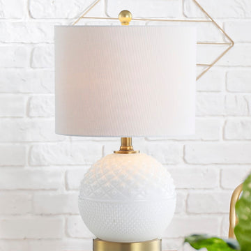 Julienne 20.5" Glass/Metal LED Table Lamp - JONATHAN Y